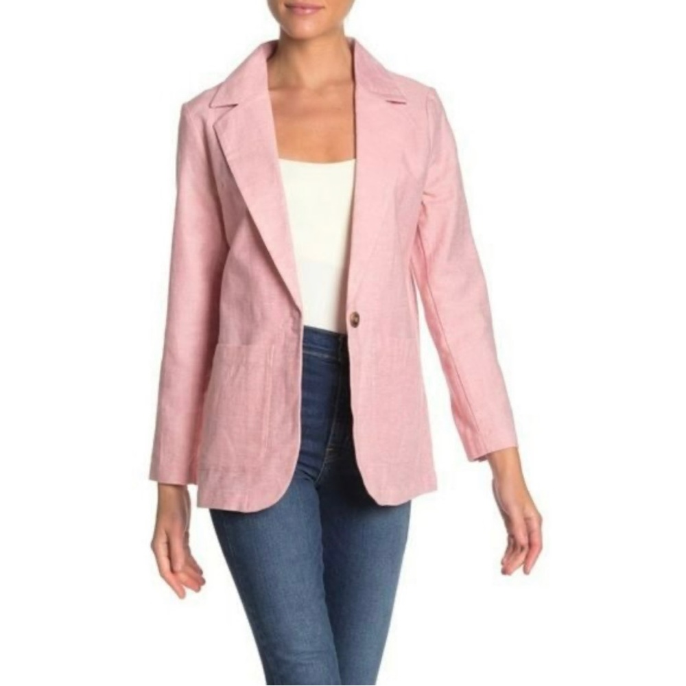 Cotton On Linen Rose Tan Blazer